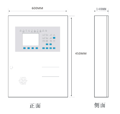 消防設(shè)備電源監(jiān)控主機尺寸圖